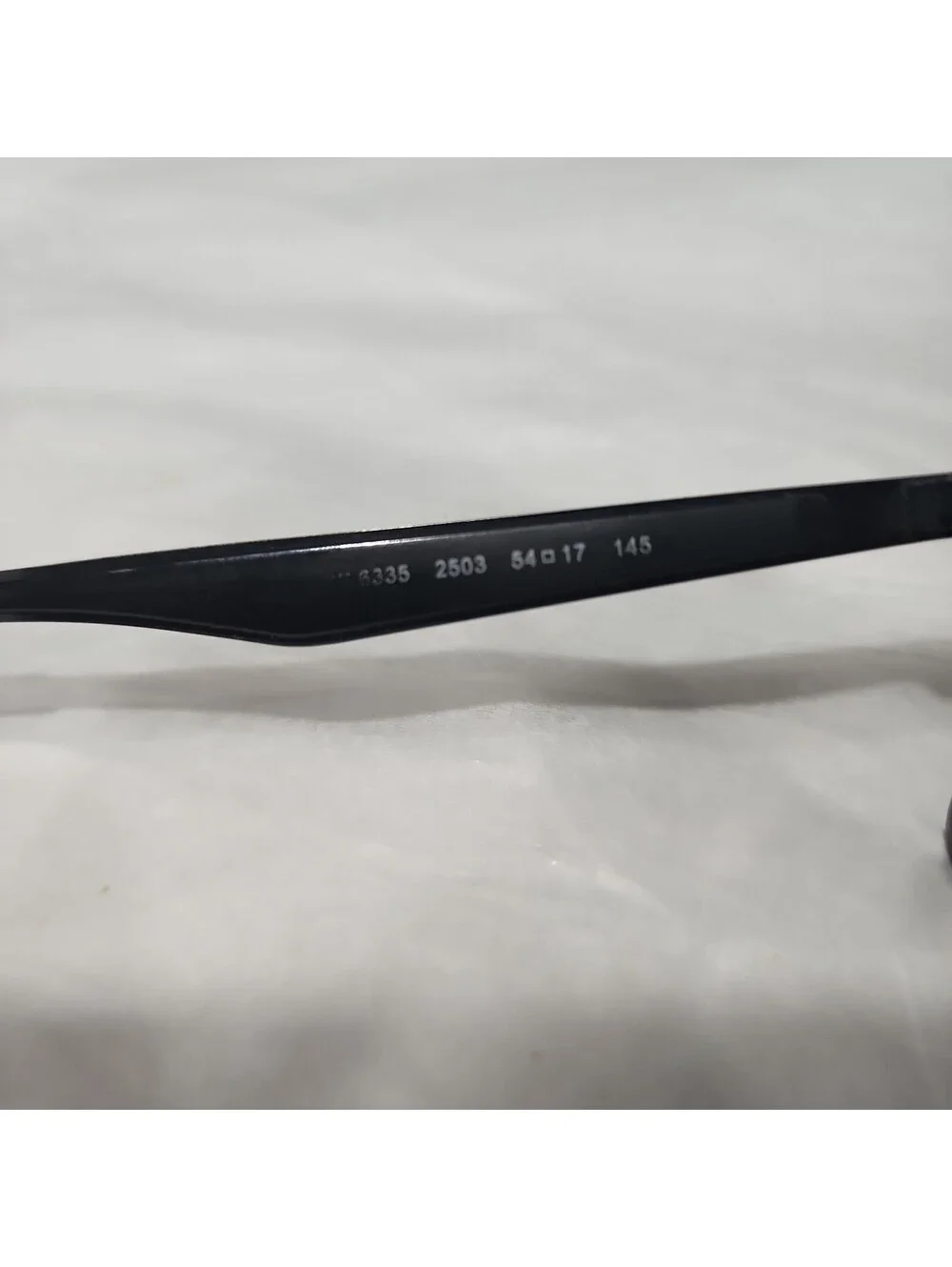 Ray Ban RB6335 2503 Black Metal Rectangle Eyeglasses Frame 54-17 145 VG